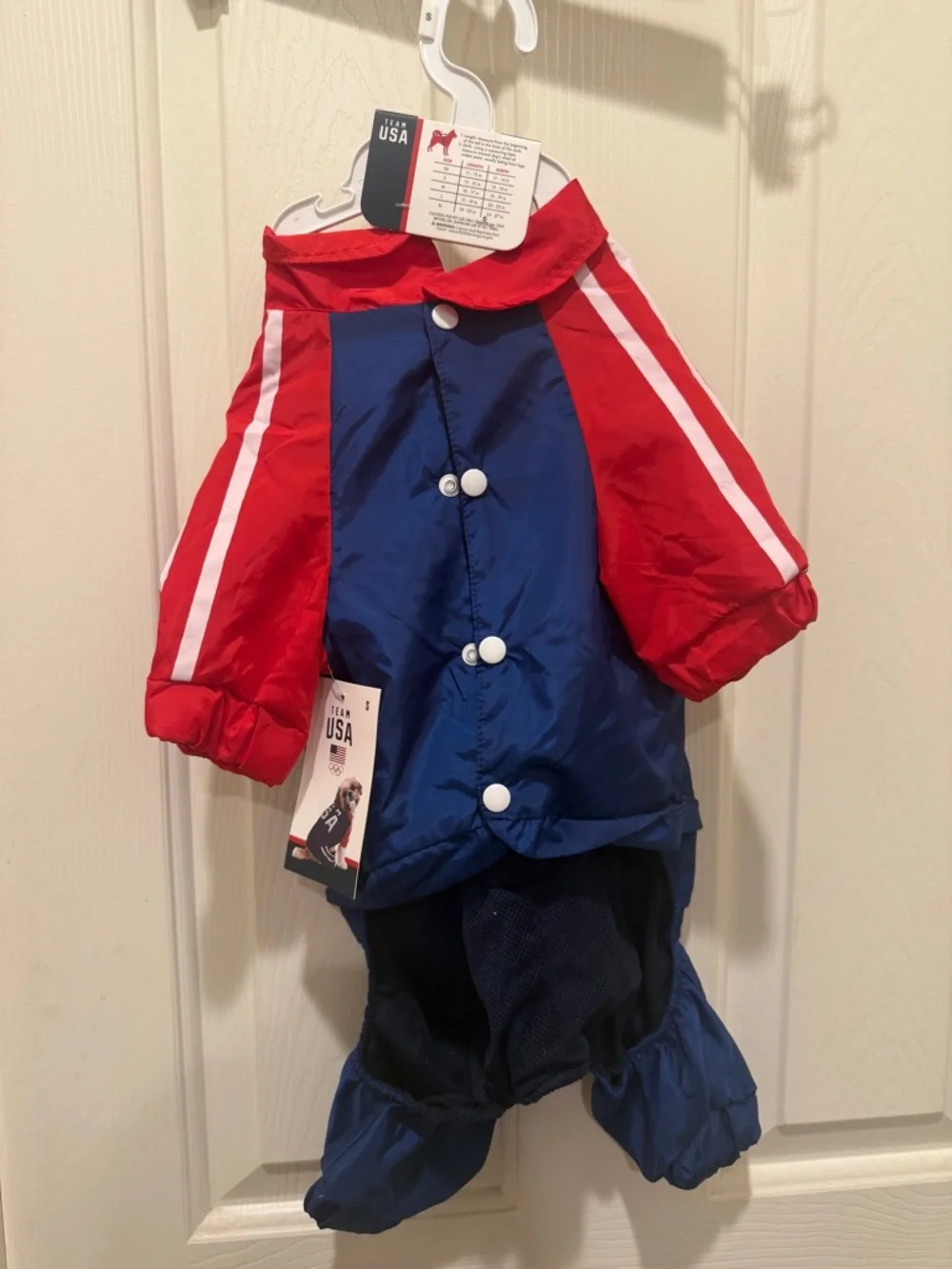 American USA Olympics  Pet Costume Cute Uniform Dress Up Dog Halloween Small